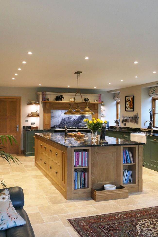 custom shaker kitchen and kitchen island
